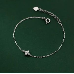 Silver Mini Clover Bracelet